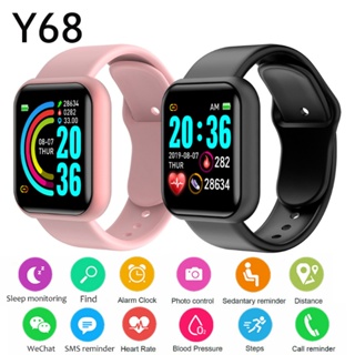 ใหม่ นาฬิกาข้อมือ Smart Watch เชื่อมต่อบลูทูธ กันน้ํา IP67 Y68 เหมาะกับการเล่นฟิตเนส เล่นกีฬา