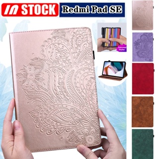 เคสหนัง ฝาพับ พร้อมช่องใส่บัตร กันกระแทก สําหรับ Xiaomi Redmi Pad SE 11 นิ้ว 2023