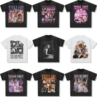 ใหม่ TAYLOR SWIFT THE ERAS TOUR เสื้อยืดลําลอง ผ้าฝ้าย แขนสั้น คอกลม คุณภาพสูง สําหรับผู้ชาย และผู้หญิง 2023