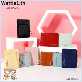 Wttle กระเป๋าใส่บัตร หนัง Pu แบบบางเฉียบ หลายช่อง