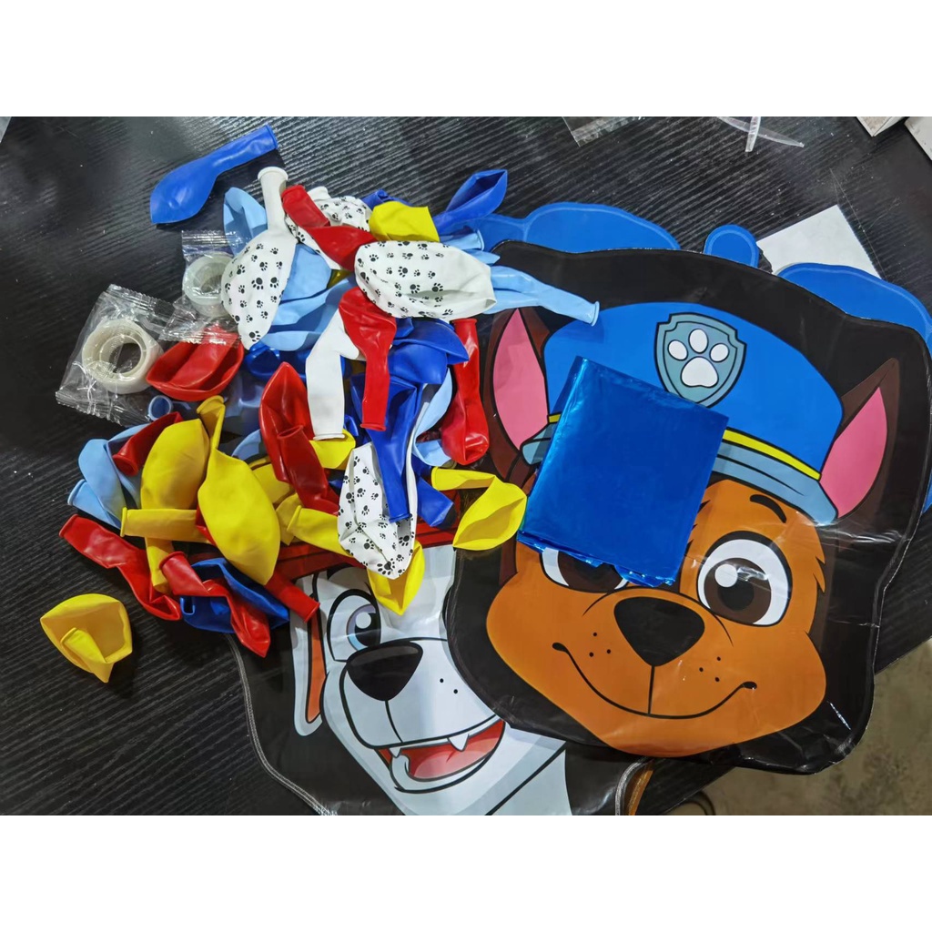 56ชิ้นพาวตระเวนธีมลูกโป่งฟอยล์รวมขนาดใหญ่พาวตระเวนและ32นิ้ว1-7สีฟ้าจํานวนลูกโป่งลูกโป่งน้ํายางอาบน้ําเด็กเด็กวันเกิดพรรคบอลลูนชุดตกแ - รูปที่ 6