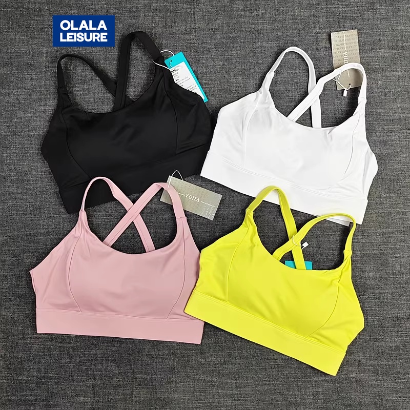 OLALA LEISURE สวยงาม ด้านหลัง กันกระแทก ชุดชั้นใน ผอม วันพีช ความแข็งแรงสูง ขนาดใหญ่ คัพคงที่ โยคะ ฟิตเนส เสื้อกั๊ก กีฬา ชุดชั้นในสตรี
