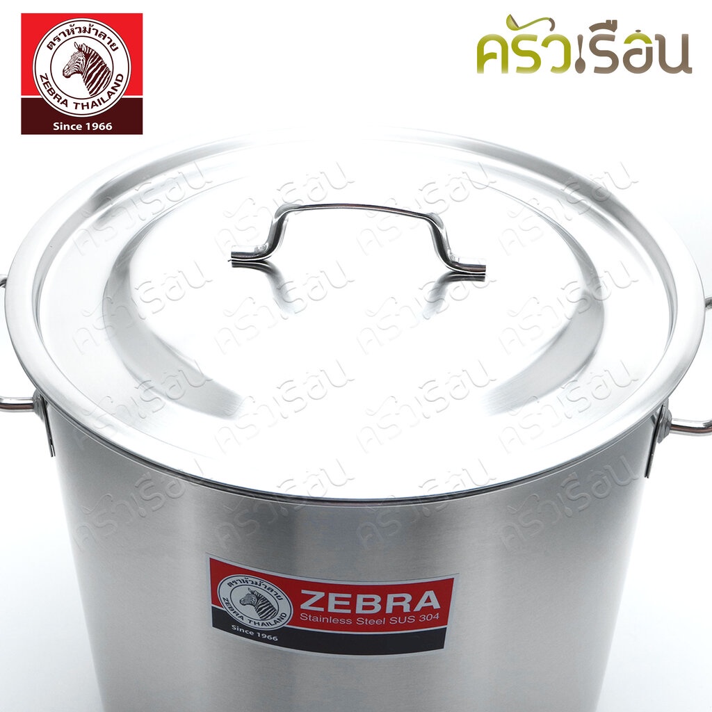 ZEBRA หม้อสตูว์ Cheffy Ø 40 ซม. สูง 40 ซม. หนา 0.8 มม. ความจุ 50.2 ลิตร ตราหัวม้าลาย 171090 40x40 - รูปที่ 5