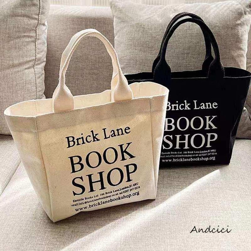 【พร้อมส่ง】miss bag fashion กระเป๋าสำหรับผู้หญิง กระเป๋าผ้า BOOK SHOP