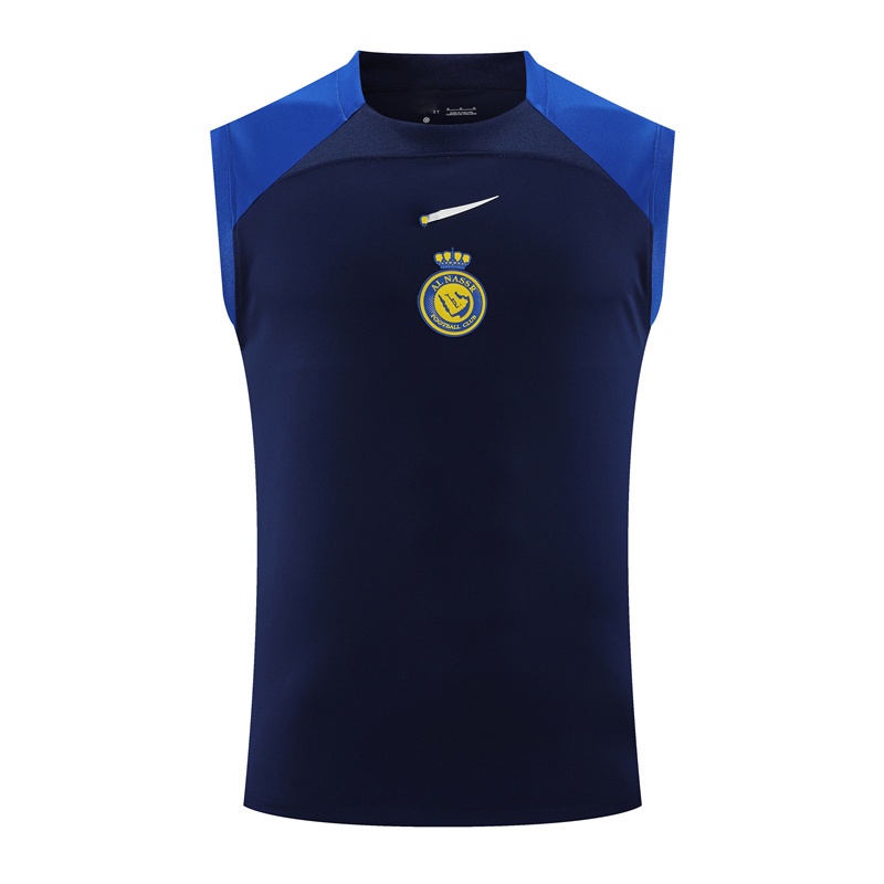 Football01 23-24 Riyadh เสื้อกีฬาลําลอง สีฟ้า พลัสไซซ์ สําหรับผู้ชาย