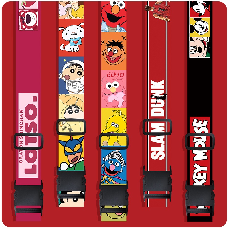 ลายการ์ตูน สายกระเป๋า โซ่กระเป๋า สายกนะเป๋า luggage straps belt