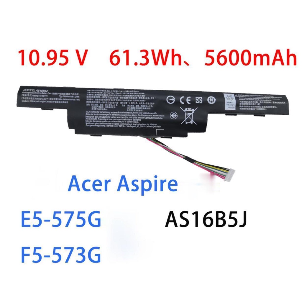Laptop battery for acer Aspire E5-575G F5-573G AS16B5J AS16B8J แบตเตอรี