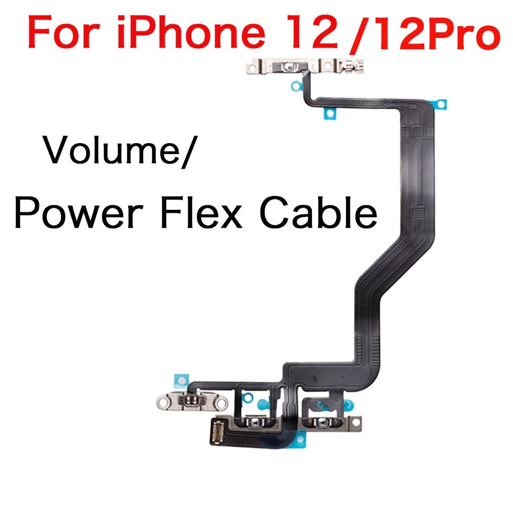 ปุ่มปรับระดับเสียง พร้อมสายเคเบิลสวิตช์เสียงเงียบ แบบเปลี่ยน สําหรับ iPhone X XR XS 11 12 Mini Pro Max - รูปที่ 5
