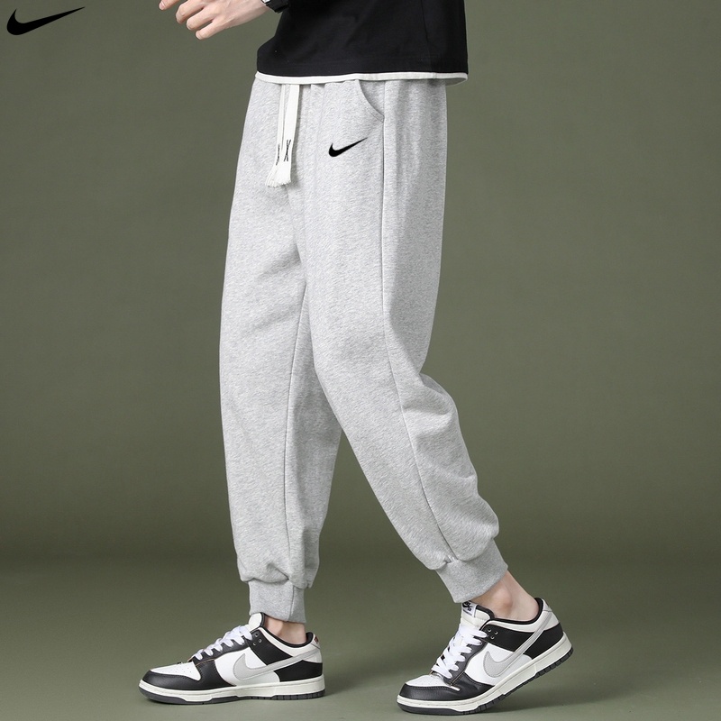 【ลดราคาครั้งใหญ่】Nike ของแท้ 100% กางเกงวอร์มลําลอง พลัสไซซ์ สไตล์มินิมอล สําหรับผู้ชาย