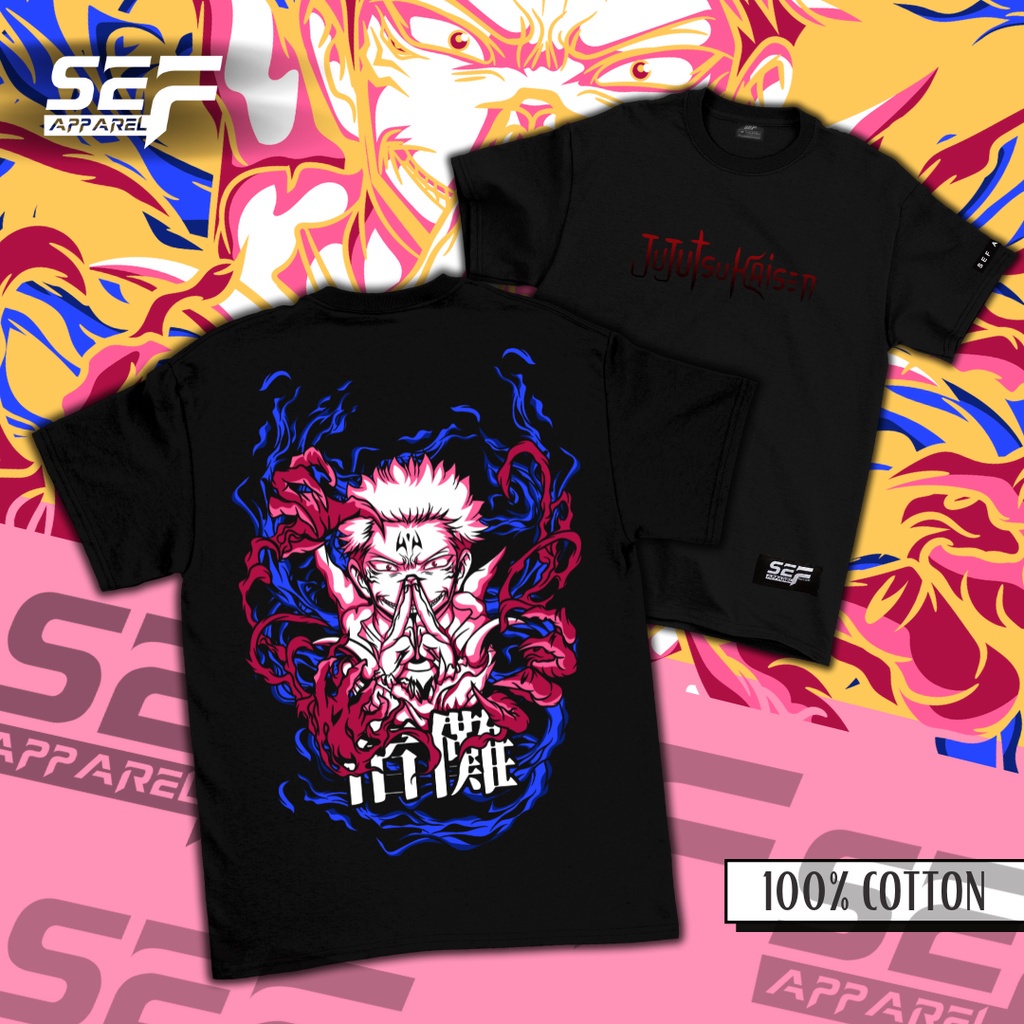 แฟชั่นใหม่ล่าสุด SEF Apparel Anime Series T shirt Unisex SUKUNA_06