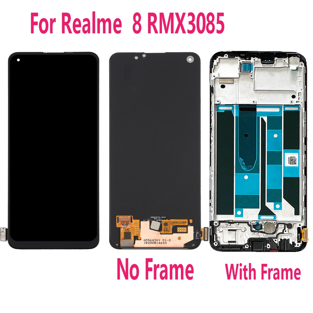 <พร้อมกรอบ> จอ lcd for Realme 8 4G หน้าจอ แท้ OLED/Amoled