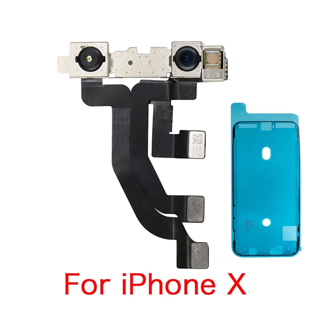 โมดูลกล้องหน้า พร้อมสายแพเชื่อมต่อ สําหรับ iPhone X XR XS 11 Pro Max ไม่มี Face ID และสติกเกอร์ กันน้ํา thumbnail 7