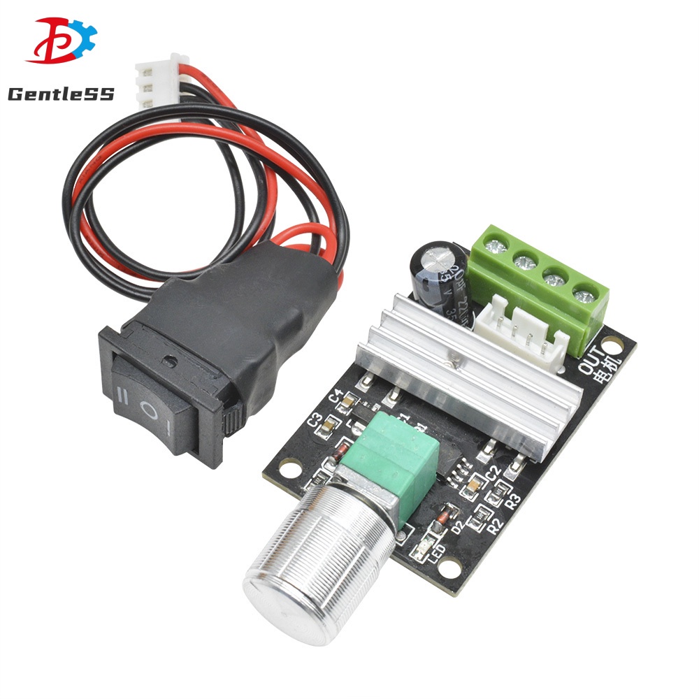 มอเตอร์ควบคุมความเร็ว 6V 12V 24V 28V 3A 80W DC PWM ปรับได้