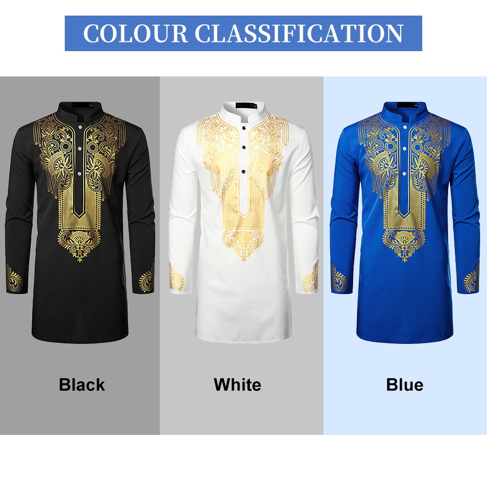 เสื้อเชิ้ตลําลอง ทรงโท้ท ตัวยาว สไตล์ดูไบ อิสลาม สําหรับผู้ชายชาวมุสลิม