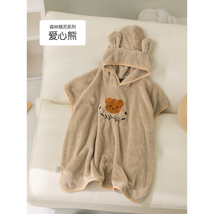 เสื้อคลุมอาบน้ําเด็ก เสื้อคลุมอาบน้ําเด็ก ผ้าฟลีซ ปะการัง เสื้อคลุมการ์ตูน ผ้าขนหนูอาบน้ํา สวมใส่ได้ เสื้อคลุมอาบน้ําเด็ก มีฮู้ด - รูปที่ 4