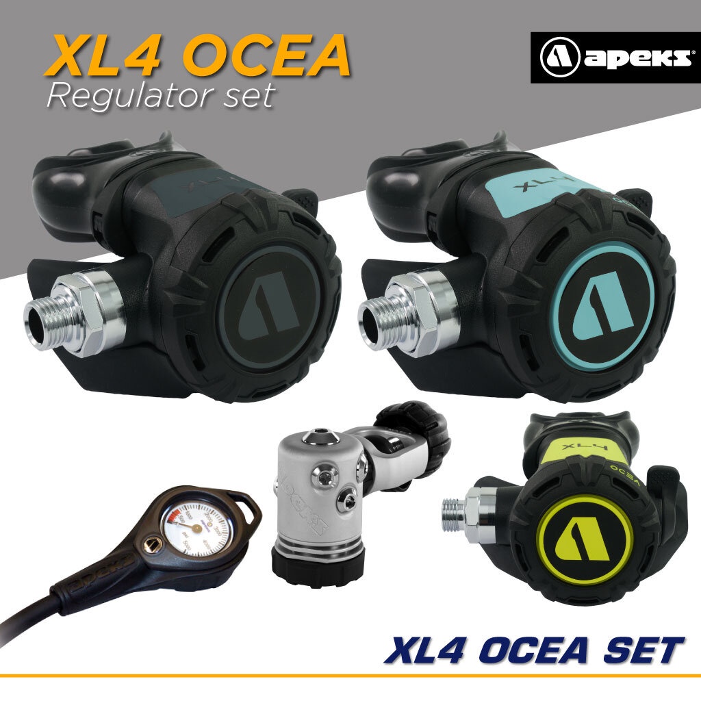 APEKS - XL4 OCEA Regulator + XL4 OCEA Octo (ยกชุด พร้อม Octo และ SPG) - Flex SPG