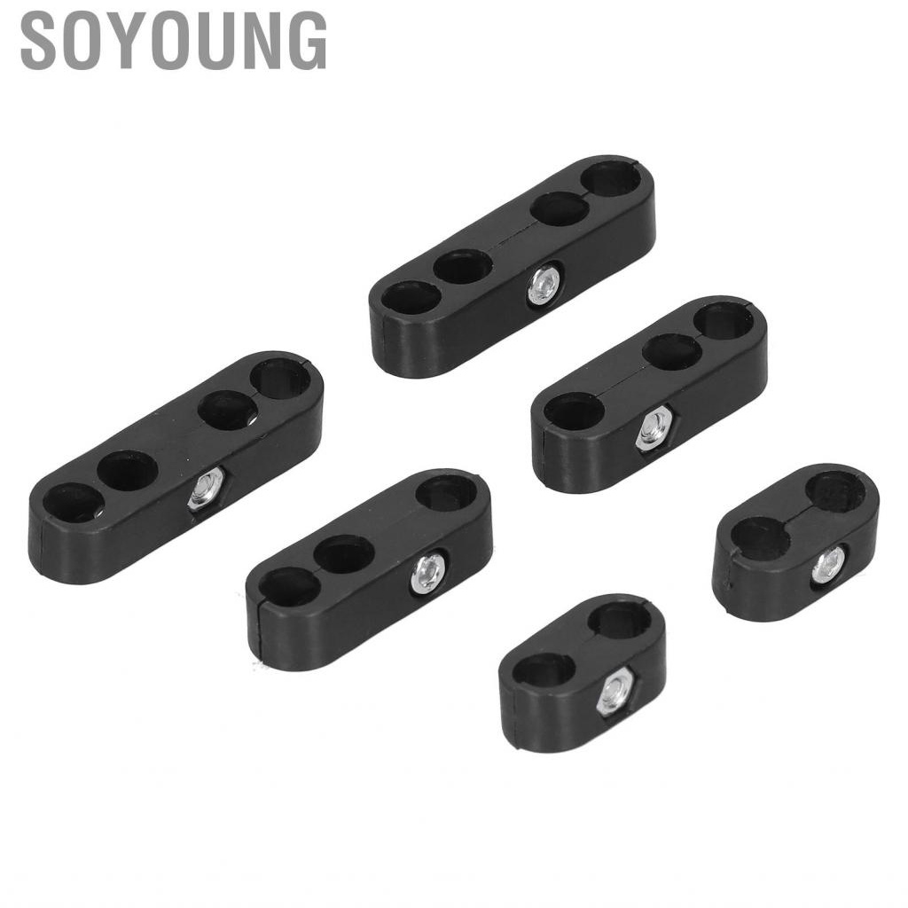 Soyoung 7 มม./8 มม.รถ Spark Plug สายไฟ CLAMP แยกสายจุดระเบิดสายประแจทนอุณหภูมิสูงสีดำ - รูปที่ 7