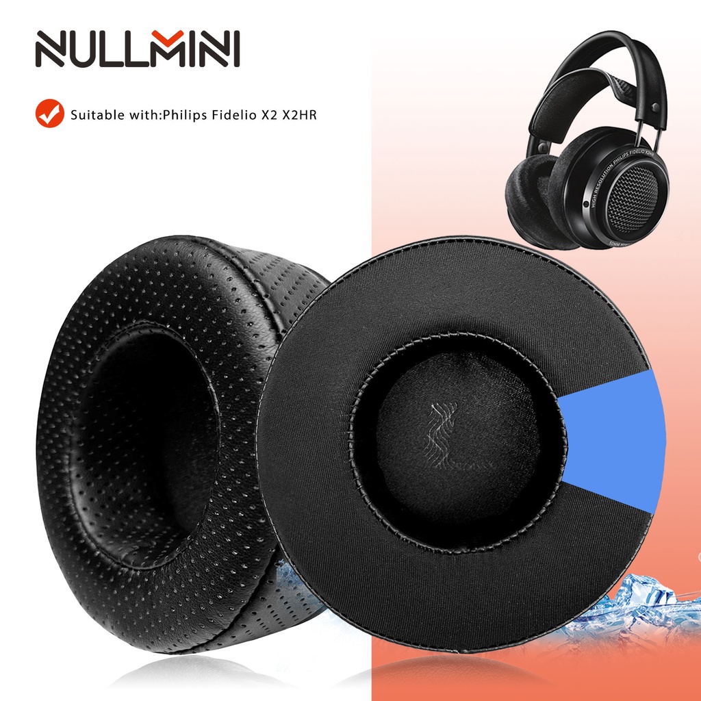 Nullmini แผ่นครอบหูฟัง แบบเปลี่ยน สําหรับ Philips Fidelio X2 X2HR