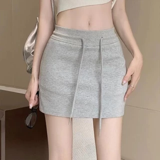 กระโปรงสั้น มีซับใน สีพื้น