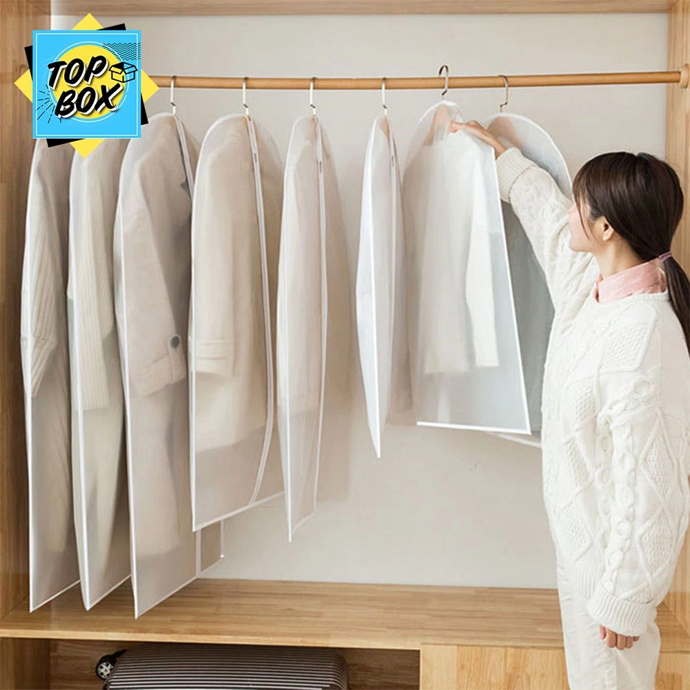 ถุงคลุมเสื้อ ถุงใส่เสื้อผ้าป้อนกันฝุ่น ใส่สูท มีซิป thumbnail 9