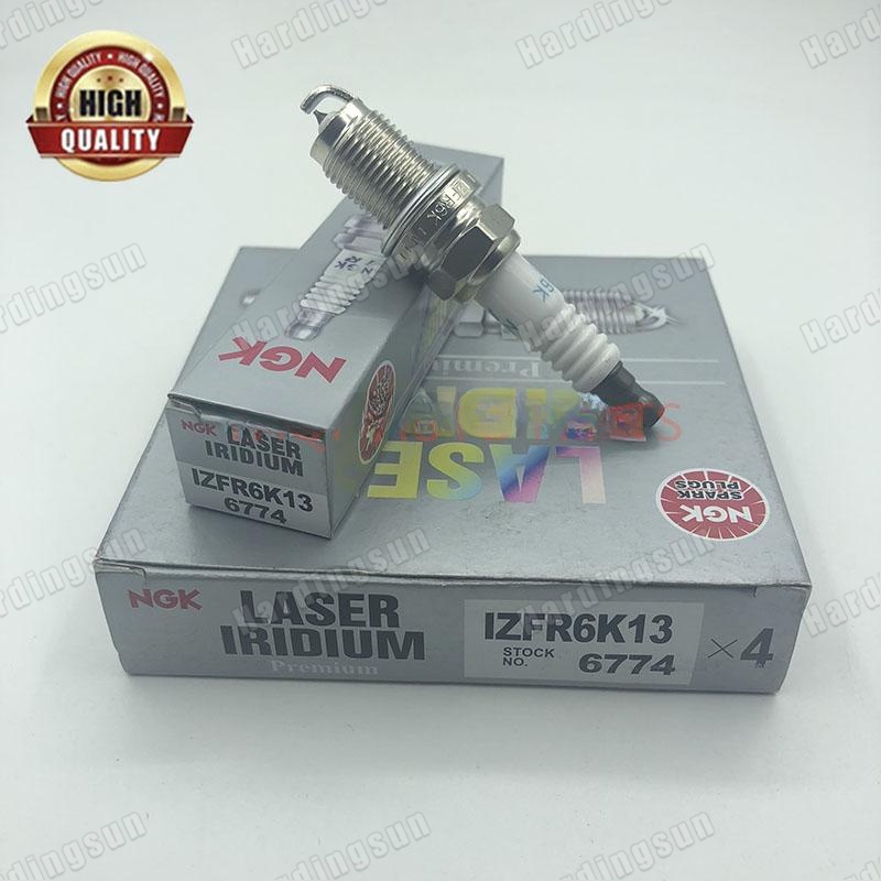 หัวเทียน แพลตตินัม อิริเดียม NGK IZFR6K13 6774 HONDA CITY JAZZ BRV 4 ชิ้น