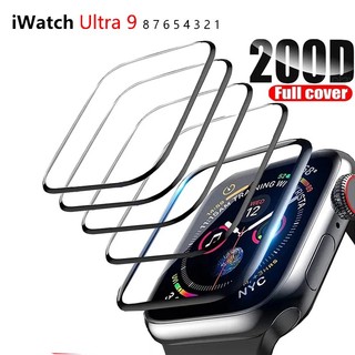ฟิล์มเซรามิคกันรอยหน้าจอ สําหรับ Apple Watch 7 6 SE 5 9 8 40 มม. 41 มม. 42 มม. 44 มม. 45 มม. 38 มม. IWatch Ultra2 49 มม. 1 ชิ้น