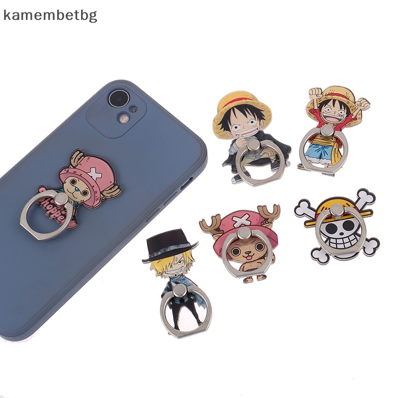Kamembetbg แหวนอะคริลิค ลายลูฟี่ วันพีช สําหรับวางโทรศัพท์มือถือ