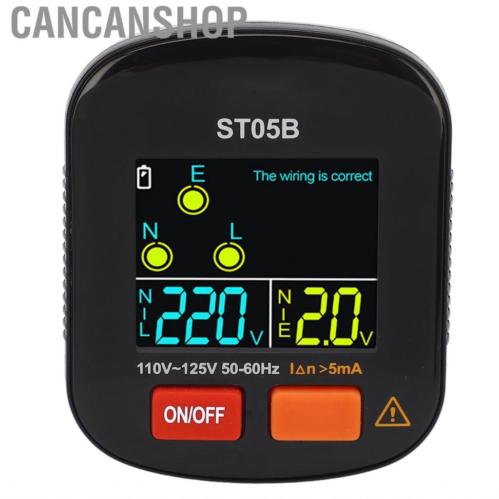 Cancanshop Outlet Checker Electrical Socket Tester Receptacle Detector With LED Display