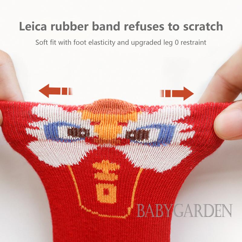 Baga-6 เดือน-3 ปี ถุงเท้าเด็ก ตรุษจีน น่ารัก การ์ตูนสิงโต ถุงเท้ากันลื่น นุ่ม น้ําหนักเบา ถุงเท้าฤดูหนาว - รูปที่ 4