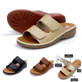 รองเท้าแตะเพื่อสุขภาพ ผู้หญิง แบบสวม พื้นนิ่ม เบา ใส่สบาย สู…