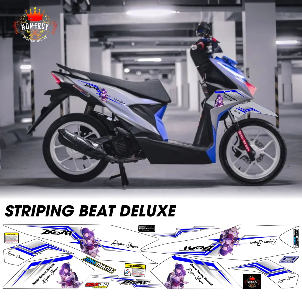 Beat Deluxe Striping Sticker with Raiden Shogun Motif