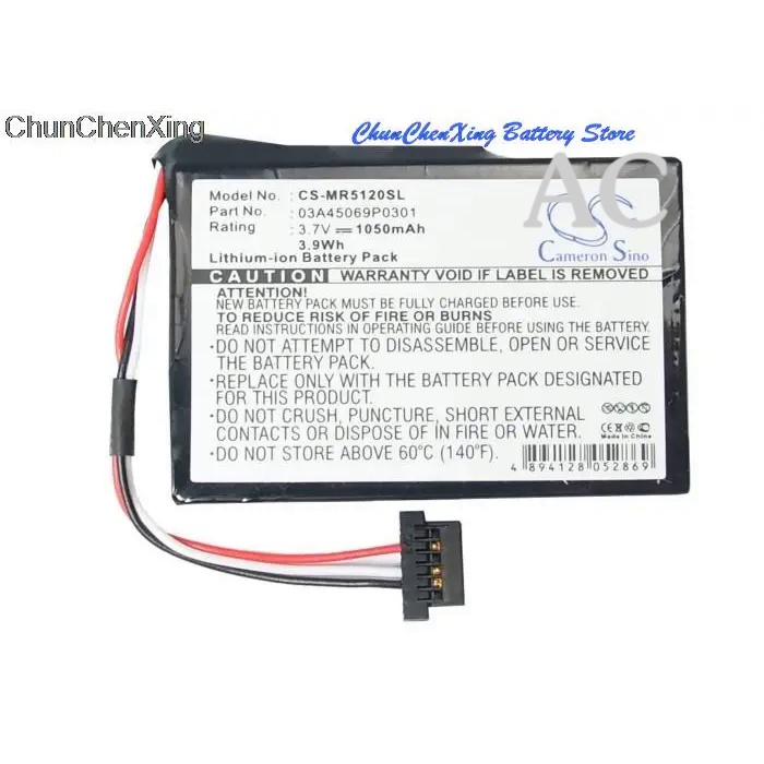 AC Cameron Sino 1050mAh Battery 03A45069P0301 for Magellan RoadMate 5045, 5045LM, 5045MU, 5045TEU, 5