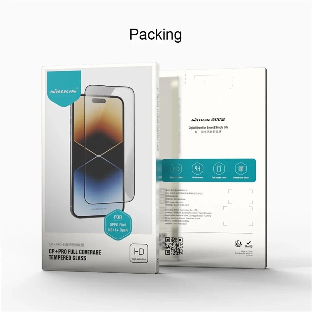ฟิล์มกระจก OPPO Find N3 Nillkin CP+Pro แบบเต็มจอ ฟิล์มกระจกสำหรับ OPPO Find N3