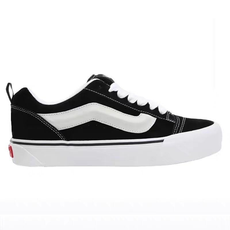 Vans size KNU AN Shoes For Teenagers/vans KNU VN black white Shoes/KNU vans black white old skool ร