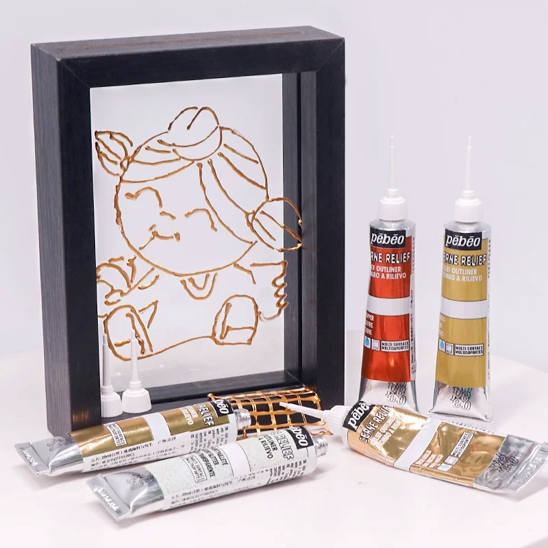 Angel Mark ปากกามาร์กเกอร์ อะคริลิค 3D 20 มล. หลากสี 1 ชิ้น DIY - รูปที่ 4