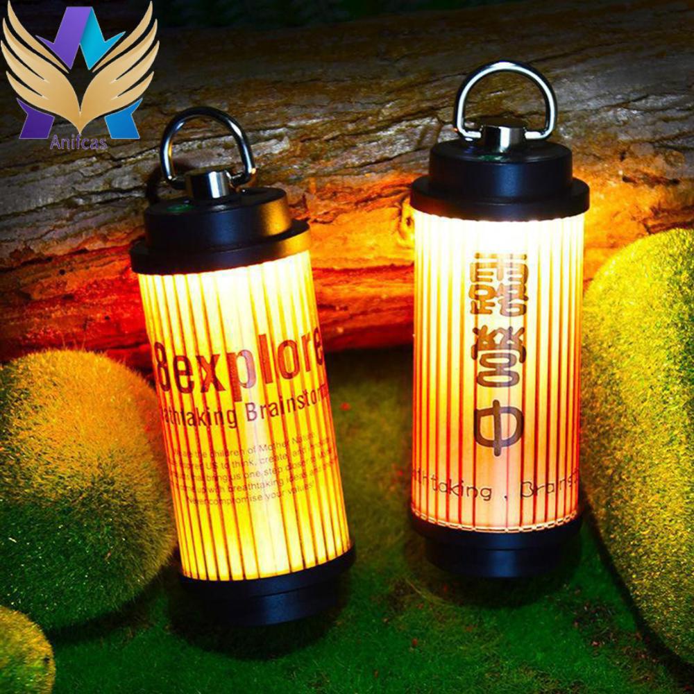 ไฟ LED 5 โหมด 2000mAh Type C แบบพกพา สําหรับตั้งแคมป์ฉุกเฉิน