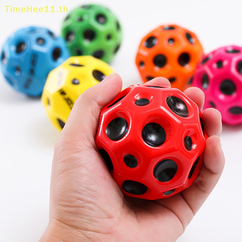 TimeHee ที่มีประโยชน์ Hole Soft Bouncy Anti-fall Moon Shape มีรูพรุน Bouncy TH