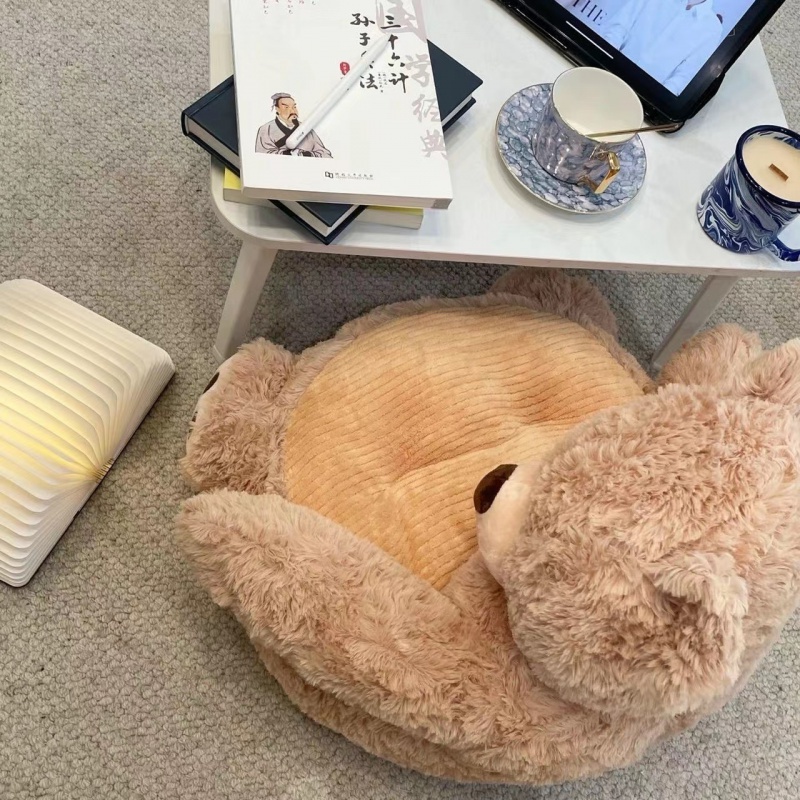 โซฟาตุ๊กตาหมีเด็ก เบาะนั่งพื้นห้องนอน เก้าอี้โซฟาขี้เกียจ 50*50*45 cm - รูปที่ 7