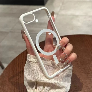 เคสโทรศัพท์มือถือแบบนิ่ม ใส กันกระแทก พร้อมคอยล์แม่เหล็กในตัว สําหรับ iPhone 7Plus 8Plus 7 8 X XS max 11 Pro max SE2020