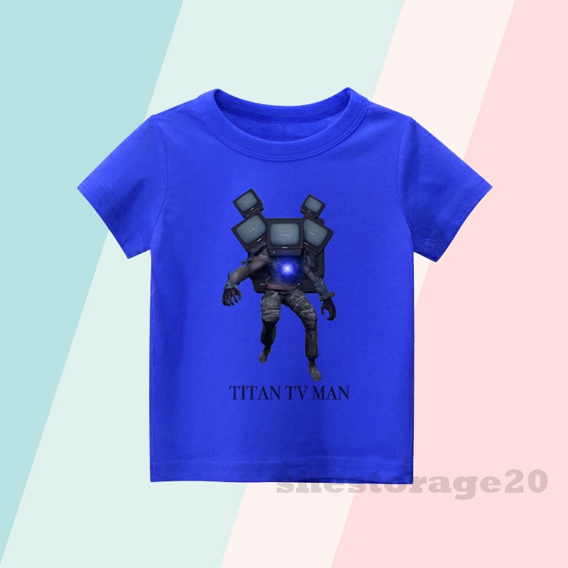 เสื้อยืด พิมพ์ลาย Titan TV MAN MECHA TV MAN GAME SKIBIDI TOILET TV สําหรับเด็กผู้ชาย และเด็กผู้หญิง 