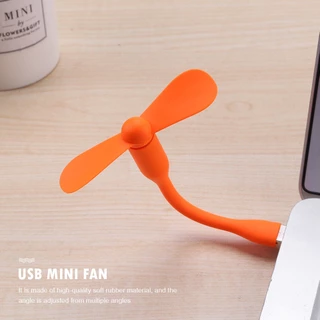 V-BeautyShopพัดลม USB ขนาดเล็กแบบพกพา USB พัดลมโน๊ตบุ๊คพาวเวอร์แบงค์ อุปกรณ์เสริมโทรศัพท์มือถือ สีน้ำเงิน สีเขียว สีส้ม