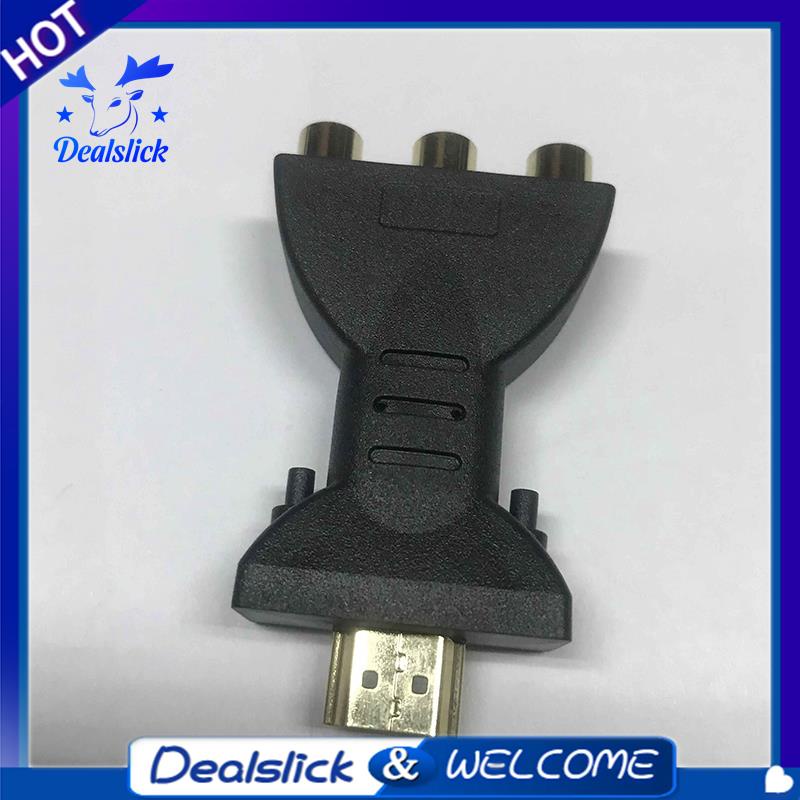 【Dealslick】อะแดปเตอร์เชื่อมต่อเสียง Hdmi เป็น 3 RGB RCA HDMI ตัวผู้ เป็น 3 RCA