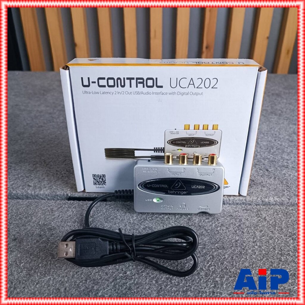 BEHRINGER UCA-202 USB Audio Interface ออดิโออินเตอร์เฟส ความละเอียด 24-bit/192kHz พร้อมปรีไมค์ 2 Input / 2 Output UCA...