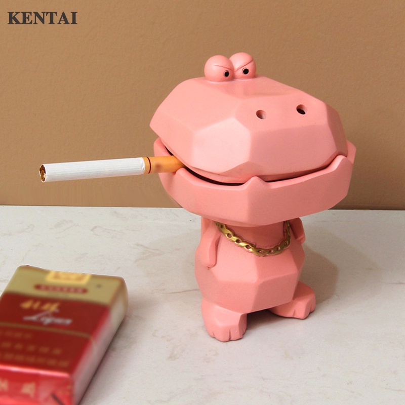Kentai ที่เขี่ยบุหรี่ ลายหนังจระเข้น่ารัก พร้อมฝาปิด