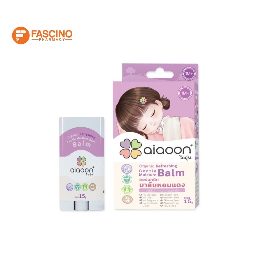 Aiaoon Organic Refreshing Gentle Moisture Balm บาล์มบำรุงผิวสำหรับเด็ก (15g.)
