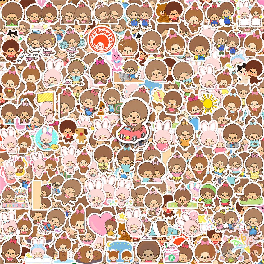 110ชิ้น/ชุด ★★★ สติ๊กเกอร์คู่มือไดอารี่ขนาดเล็ก Monchhichi Q-2 ★★★ Diy แฟชั่นสมุดภาพอัลบั้มตกแต่งสติ๊กเกอร์สติ๊กเกอร์ (ขนาด:2~3ซม.)