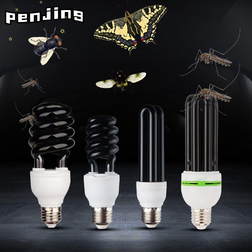 Penjing ไฟ LED เกลียว, E27 AC 220V UV Black Light, ประหยัดพลังงานรองรับหลอดไฟ CFL เรืองแสง ดักแมลง