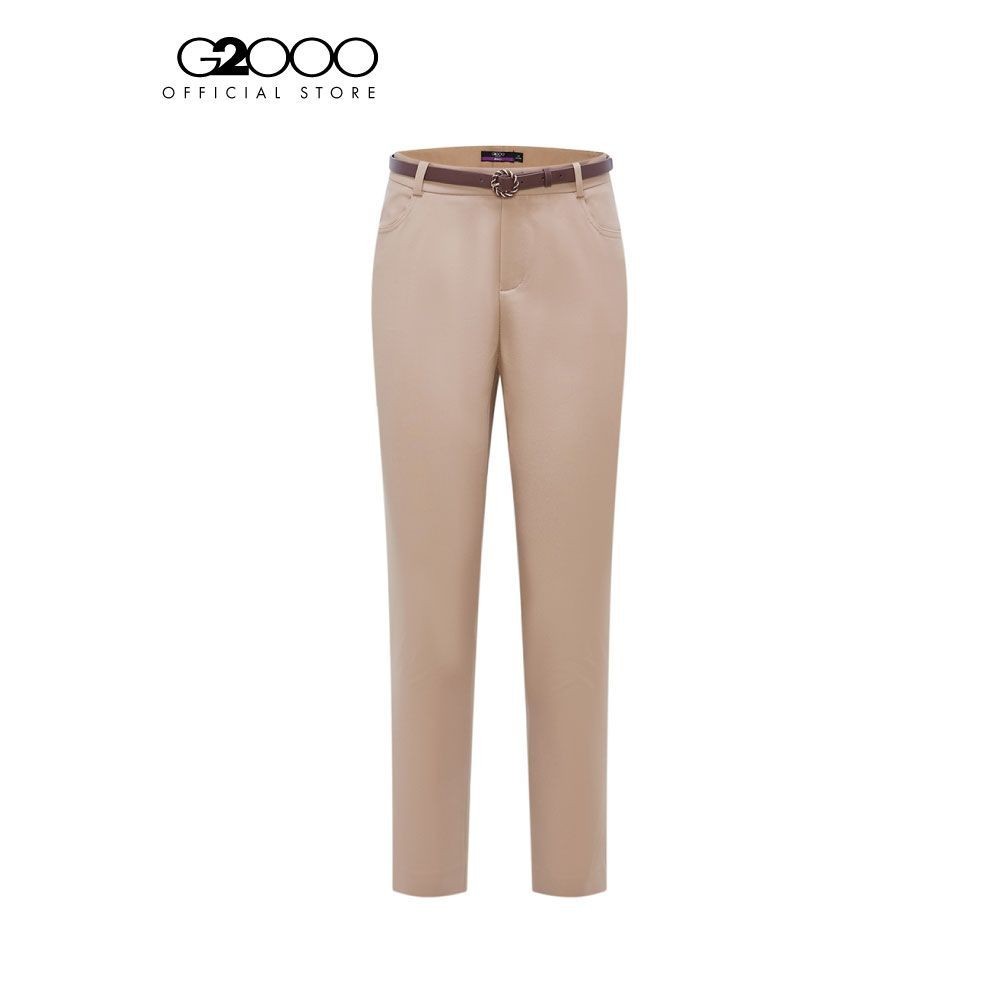 G2000 กางเกงขายาวสำหรับผู้หญิง ทรง Cropped Skinny Shape รุ่น 4126304862 LIGHT BROWN