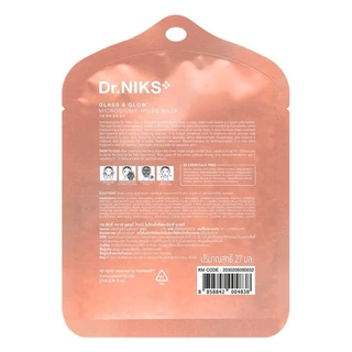 Dr.NIKS ดร.นิกส์ ไมโครไบโอม-มิกซ์ มาสก์ กลาส แอนด์ โกลว์ 1 แผ่น
