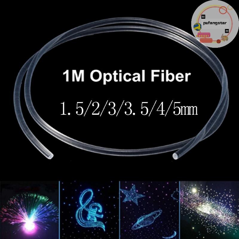 Pufangstar 1.5-5 มม.ด้านข้าง Glow Optic Fiber Light รถในร่มสาย Night Party ตกแต่ง TH
